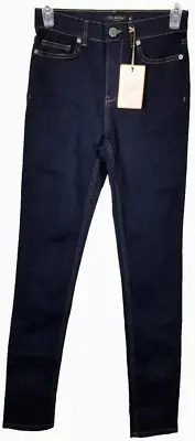 Ted Baker Women Blue Stefan Skinny Jeans with Printed Calf 25
