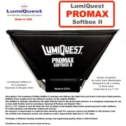 LumiQuest PROMAX Softbox II - for Lumedyne, Quantum & Sunpak 120J / Made in USA