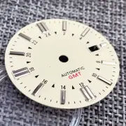 33.5Mm Nh34 Watch Dial for S GMT NH34 Movement White/Blue/Black Silver Markers N
