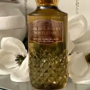 Bath and Body Works Body Wash Gel Golden Berry Mistletoe New 10 oz FREE SHIPPING