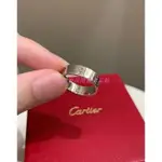 CARTIER 卡地亞 LOVE 結婚戒指 18K 白色黃金戒指 B4085100 現貨