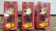 Captain Morgan NFL Football Lot of 3 Bottle Spout Pourer Helmet Liquor NEW