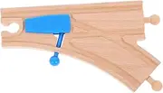 Wooden Train Track Expansion for Solid Wood Construction for DIY Railway Building Enhances Hand Eye Coordination for Young