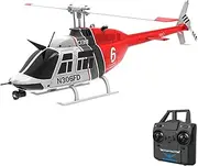 Daseeme 2.4GHz Remote Control Helicopter 4CH Single Propeller Aileron Helicopter with Function One Click Roll Takeoff and Landing, S-axis Gyro Stabilization