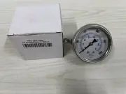 Gauge PRO-203L-254E Pressure Gauge 2.5" 0-100psi/kPa/bar 1/4" CBM,UC NEW