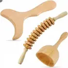 Wood Tools Anti Cellulite Massage Roller Wooden Tools Handheld Massage Cup For