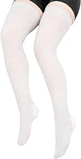 ITA-MED Anti Embolism Thigh Highs, 18 mmHg Light Compression Stockings Socks w/Opening, Medical Orthopedic Support Hose for Varicose Veins, Edema, Swelling, Soreness, Pains, and Aches, H-500 X-Large