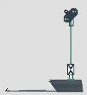 Marklin 76481 HO Scale Color Light Distant Signal