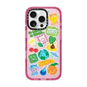 iPhone 16 Pro Impact Case MagSafe Compatible WAVY STICKER DESIGN 2