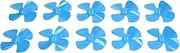 Plastic Propeller, High Hardness 10Pcs Propellers 2mm Hole for Remote Control Car Model(blue)