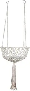 Macrame Cat Hammock - Macrame Hanging Cat Nests, Handwoven Hanging Cat Bed | Hand Weaving Cat Hammock Bed, Wall Cat Hammock Bed for Sleeping Playing Climbing Relaxing and Lounging, Beige