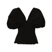 [Rhea Costa] Rhea Costa Ruched Top 40 IT BLACK