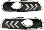 2Pcs Car LED Daytime Running Light Fog Lamp Cover DRL Dynamic Turn Signal Light for Chevrolet Malibu 2012 2013 2014 2015