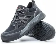 [SANGIN] Construction Site Work Shoes, Safety Labor Protection Shoes, Men's and Women's Work Shoes, Soft and Comfortable, Breathable and Light