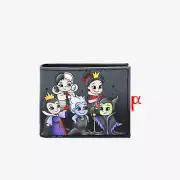Loungefly Disney Villains Cast Youth Young Portrait Flap Bifold Wallet
