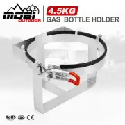 MOBI 4.5KG Gas Bottle Holder Galvanized For Camper Trailer Caravan 4WD Lockable
