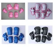 Kid's Roller Blading Wrist Elbow Knee Pads Blades Guard 6 PCS Set 4 colors Gift