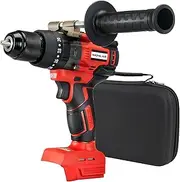 Cordless Impact Drill for Milwaukee M18 Batteries, 1/2” Self Lock Chuck, Brushless 150NM, 2 Variable Speed with Storage Bag (NO BATTERY)