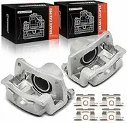 Brake Caliper Replacement for Scion xA xB 2004-2006, with Bracket, one side, 1 Piston, Steel Piston, Front Left and Right, Set of 2