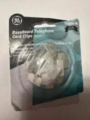 Baseboard Telephone Cord Clips. GE TL26166