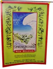 Vintage Beer Poster 2006 Springboard Ale New Belgium Brewing 17x12