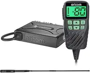Oricom Bundle Pack: UHF360R 5 Watt UHF CB Radio with Controller Speaker Mic with Instant Replay and 6.5dBi UHF CB Antenna (UHF360RA) - Small CB Radio Kit, 80 Channels, 38 CTCSS 104 DCS