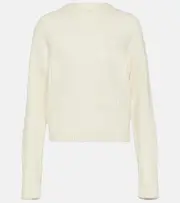 [CO] CO Ribbed-knit wool and cashmere sweater AU 16 white