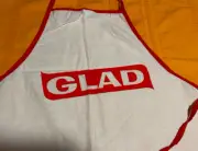 Rare Promotional GLAD Gladwrap Clingwrap Kitchen Products Advertising Apron