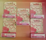 5 Packs of Burt's Bees Bee Mine Moisturizing Lip Balm - Strawberry