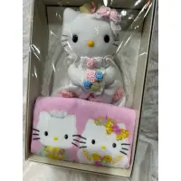 在飛比找蝦皮購物優惠-日本進口Hello Kitty新娘吊飾娃娃加毛巾組合禮盒