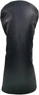 Vaveren Golfing Club Head Cover Water Resistant Scratch Resistant Trendy Decorative Shockproof Premium Accessory Men Women Gift Black