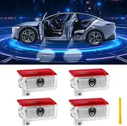 Car Door Lights Logo Projector Puddle Lights Compatible with A B C E M GL GLA GLC GLE Class Accessories, No Fade 4K-HD Car Welcome Lights(4 Pack)