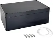 WUTUSENT 7.8"x 4.7"x 2.9" Project Box ABS Plastic IP65 Waterproof Dustproof Electrical Junction Box Outdoor Enclosure for Electronics Black