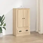 Highboard Sonoma Oak 60x35.5x103.5 cm Engineered Wood,Buffets & Sideboards 27.82KG-816299