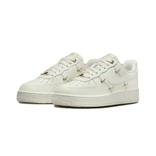 【NIKE 耐吉】NIKE W Air Force 1 Low 07 女款 休閒鞋 小金勾 炫雅 米白 FV3654-111