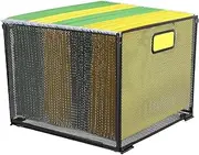 Hanging File Organizer Space Saving Large Capacity Metal Mesh File Holder Box with Handle Foldable File Box Storage for Home Office School (Large)