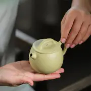 Creative Tea Pot Full Handmade Pot With Feet Real Yixing Zisha Green Clay Pot