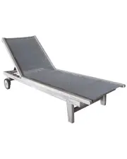 Courtyard Casual Deck Side Outdoor Sling Lounge Chair