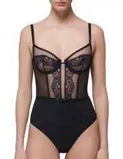 [Simone Perele] Celeste Bodysuit in Black
