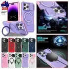 Magsafe Magnetic Case Armor Ring Cover For iPhone 16 15 14 Plus 13 12 11 Pro Max