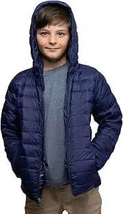 [Lands' End] Boys Packable Hooded Down Puffer Jacket Coat