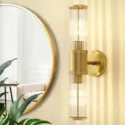 Gold Wall Sconce Bathroom Vanity Light Fixtures for Mirror, Modern Wall Light