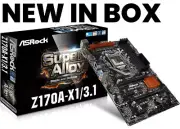NEW ASRock Z170A-X1/3.1 USB3.1 USB-C DVI Socket LGA 1151 Intel ATX Motherboard
