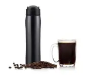 Portable French Press Coffee Maker Vacuum Insulated Flask - (Mug not Included)