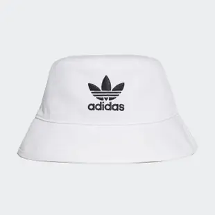 【adidas 愛迪達】BUCKET HAT AC 男女 漁夫帽 白(FQ4641)