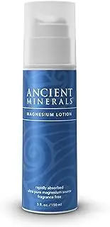 Ancient Minerals Magnesium Lotion 5 oz. - Pure Genuine Zechstein Magnesium Chloride Supplement - Best for Topical Skin Application on Sensitive Skin