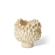 E Style Ceramic Cordelia Flower/Plant Vase Home Table Decor 22x19cm Beige