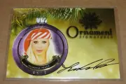 2015 Benchwarmer JULIANNA PRADA #56 Holiday ORNAMENT Black Auto / PLAYBOY Brazil