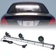 35" 32 LED ROOFTOP White Emergency Warning Strobe lights Hazard for Truck Pickup
