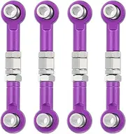 uxcell 4 Pcs Steering Servo Turnbuckle Rod RC Aluminum Alloy Linkages for HSP 1/10 94123 On-Road RC Car (Purple, 38mm)